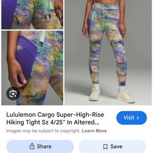 Lululemon Cargo Super High Rise Hiking Tight 25” - Altered Nature